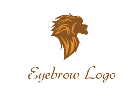 side profile lion head logo