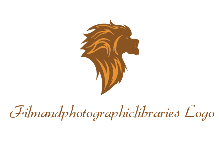 side profile lion head logo