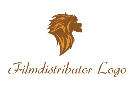 side profile lion head logo