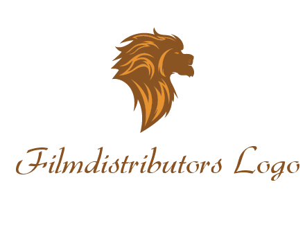side profile lion head logo