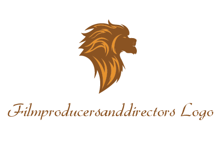 side profile lion head logo