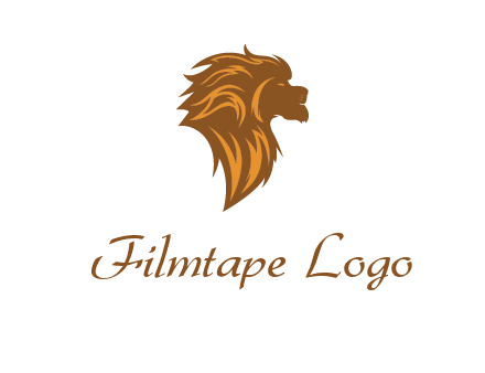 side profile lion head logo