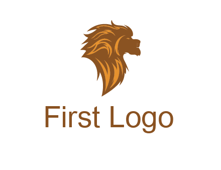 side profile lion head logo