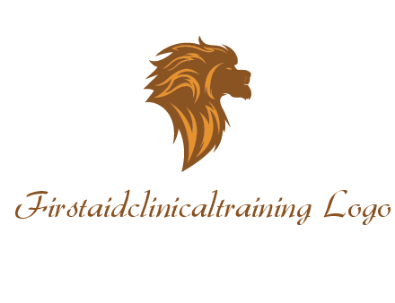 side profile lion head logo