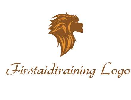 side profile lion head logo