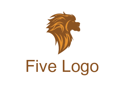 side profile lion head logo