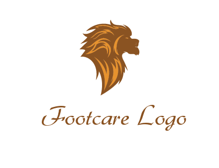 side profile lion head logo