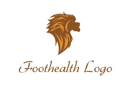 side profile lion head logo