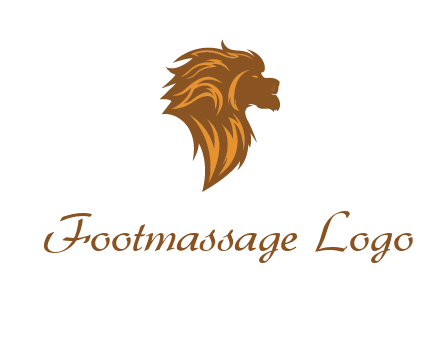 side profile lion head logo