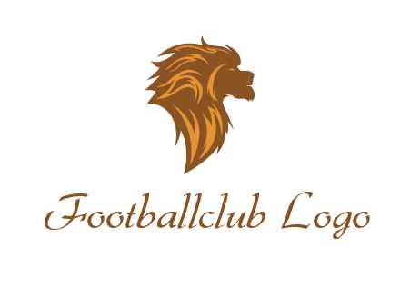 side profile lion head logo