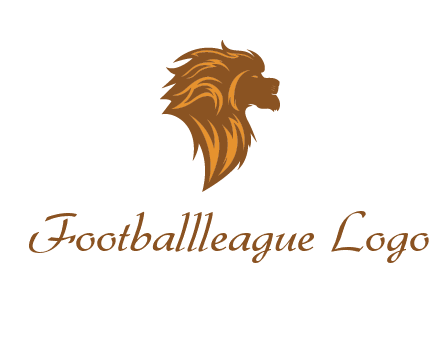 side profile lion head logo