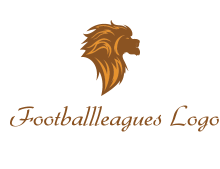 side profile lion head logo
