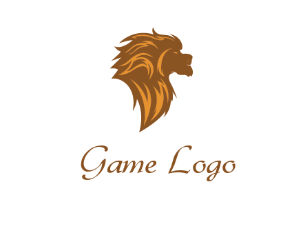 side profile lion head logo