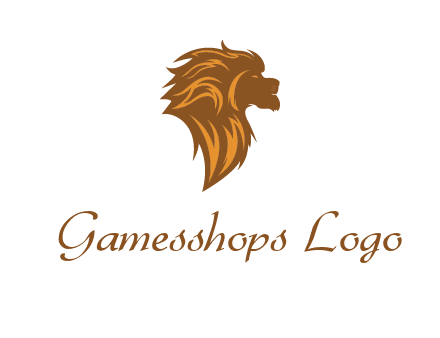 side profile lion head logo