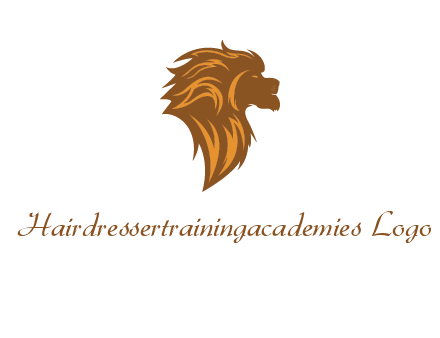 side profile lion head logo