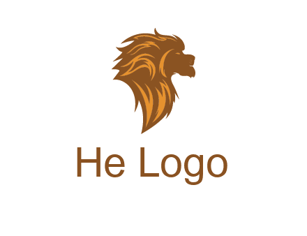 side profile lion head logo