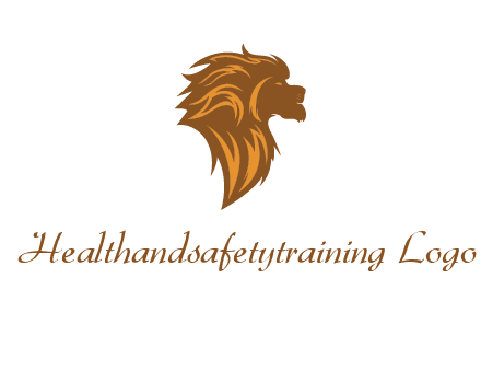 side profile lion head logo