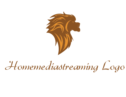 side profile lion head logo