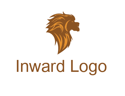 side profile lion head logo