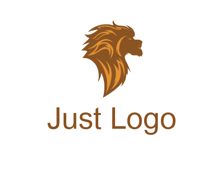 side profile lion head logo
