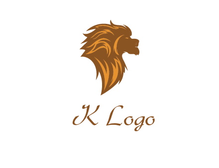 side profile lion head logo