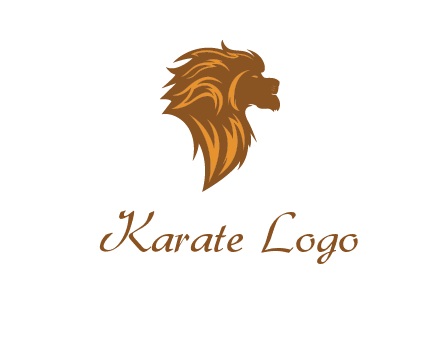 side profile lion head logo