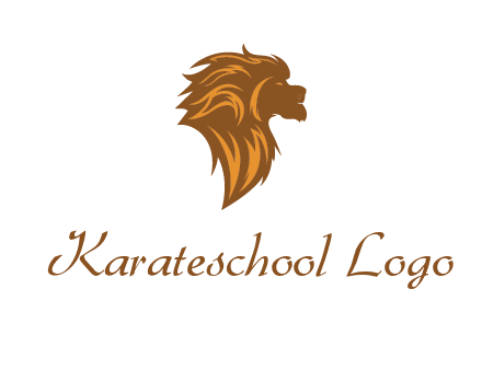 side profile lion head logo