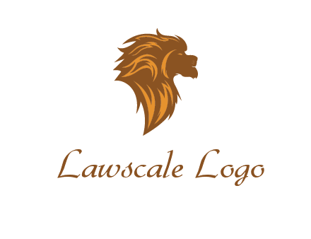 side profile lion head logo