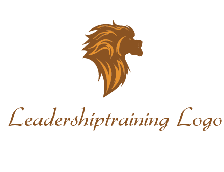 side profile lion head logo