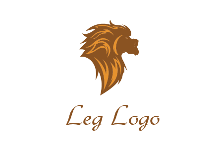 side profile lion head logo