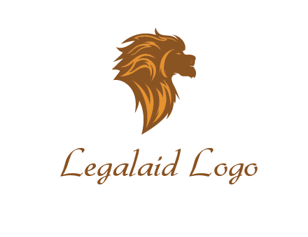 side profile lion head logo