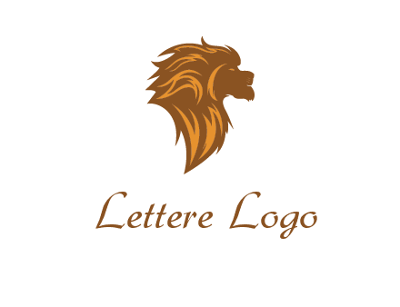side profile lion head logo