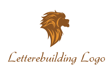 side profile lion head logo