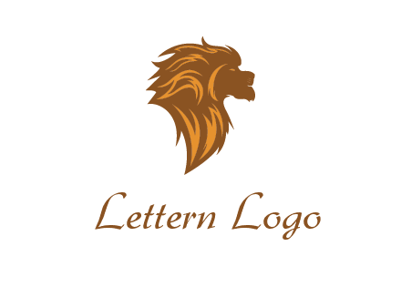 side profile lion head logo