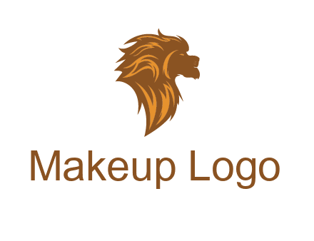 side profile lion head logo