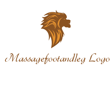 side profile lion head logo