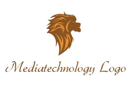 side profile lion head logo