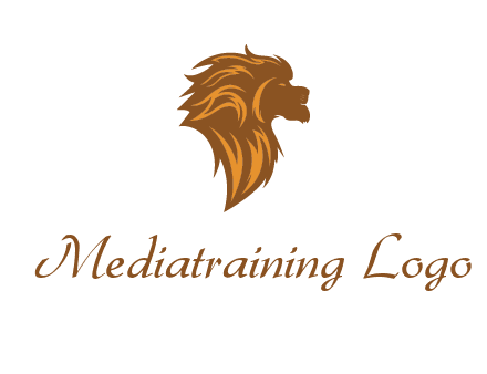side profile lion head logo