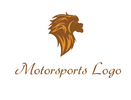 side profile lion head logo