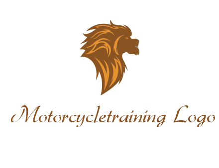 side profile lion head logo