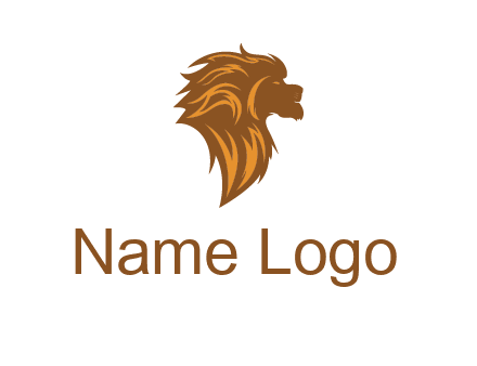 side profile lion head logo