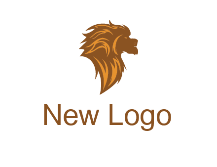 side profile lion head logo