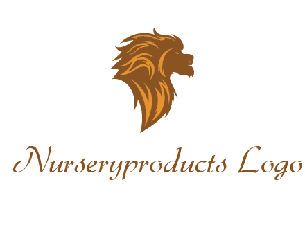 side profile lion head logo