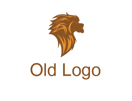 side profile lion head logo