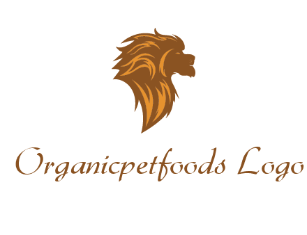 side profile lion head logo