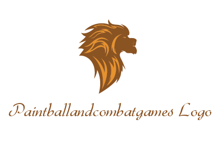 side profile lion head logo