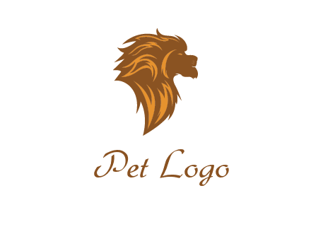 side profile lion head logo