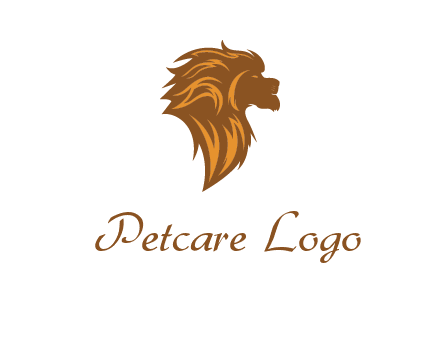 side profile lion head logo