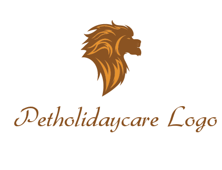 side profile lion head logo