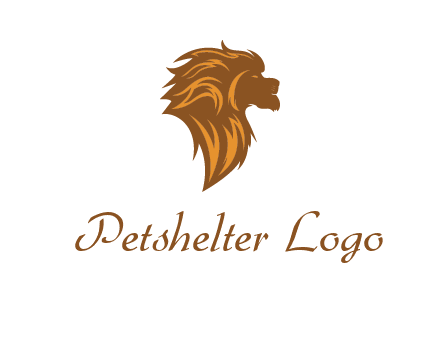 side profile lion head logo